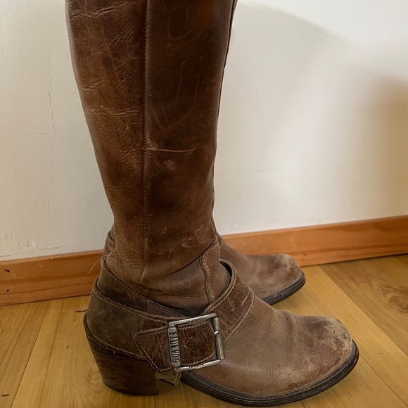 John Fluevog Adriana Luna tall boot with harness - Picture 1 of 8